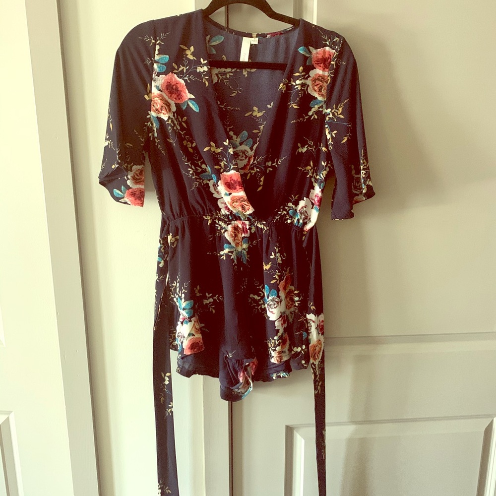 Floral summer romper